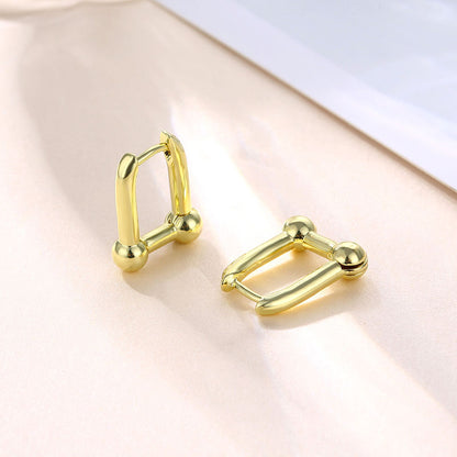 1 Pair Basic Retro Heart Shape Bow Knot Plating Copper Alloy Brass 18k Gold Plated Ear Studs