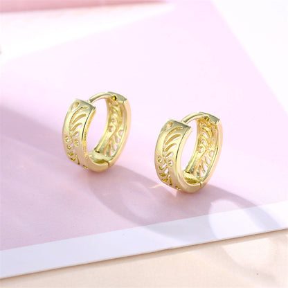 1 Pair Basic Retro Heart Shape Bow Knot Plating Copper Alloy Brass 18k Gold Plated Ear Studs