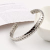 Wholesale Simple Style Solid Color Stainless Steel Plating Gold Plated Bangle