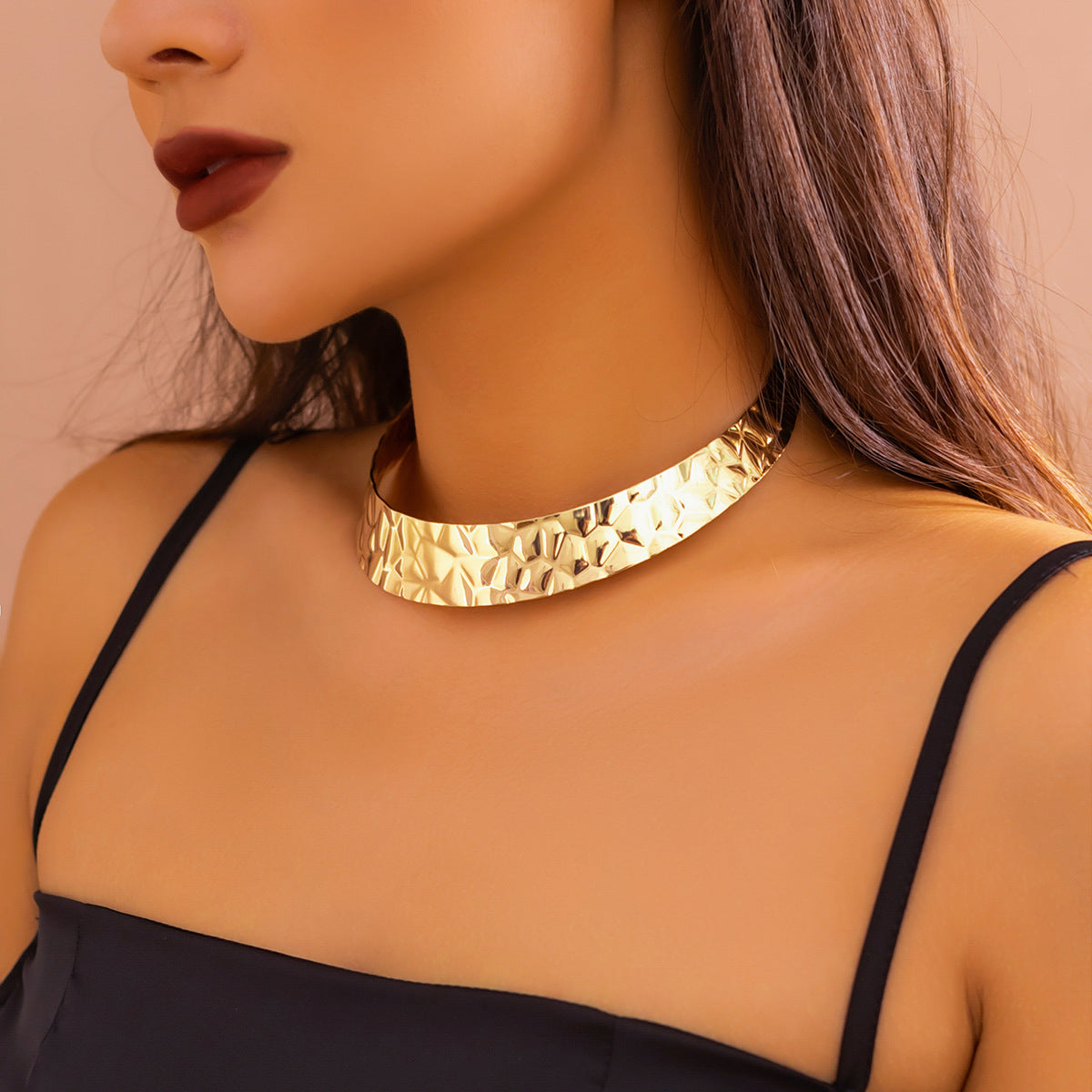 Retro Roman Style Geometric Metal Iron Women's Choker