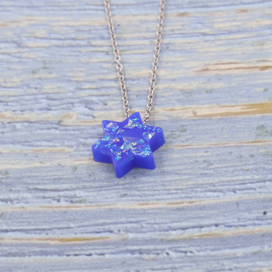 Simple Style Star Resin Wholesale Pendant Necklace