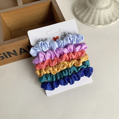 Simple Style Solid Color Cloth Hair Tie