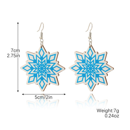 Fashion Christmas Tree Santa Claus Snowflake Alloy Inlay Rhinestones Women's Ear Studs