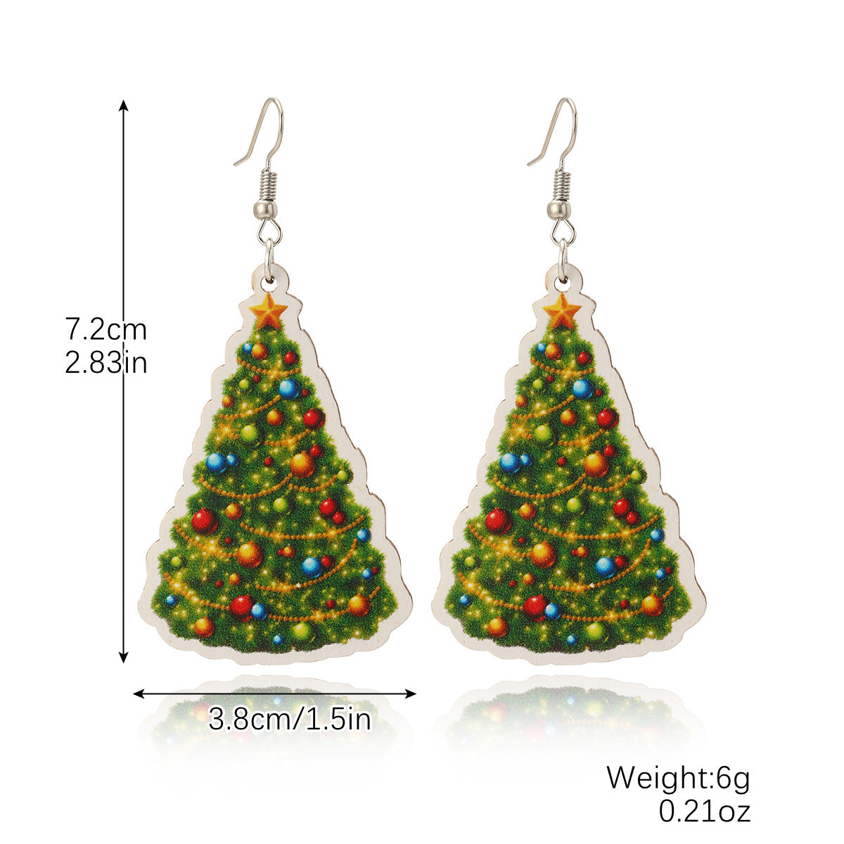 Fashion Christmas Tree Santa Claus Snowflake Alloy Inlay Rhinestones Women's Ear Studs