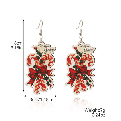 Fashion Christmas Tree Santa Claus Snowflake Alloy Inlay Rhinestones Women's Ear Studs