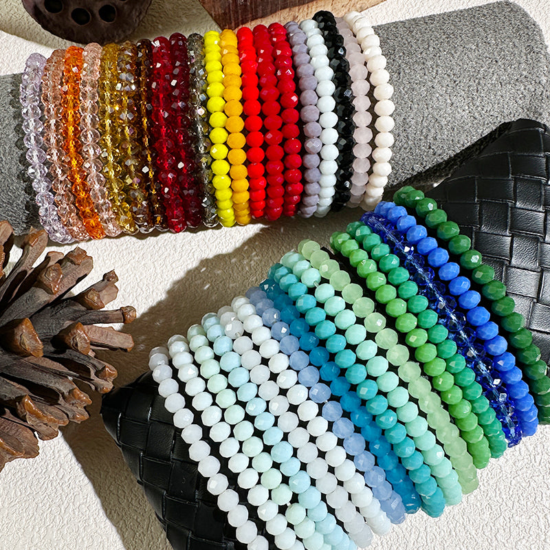 Casual Commute Solid Color Artificial Crystal Wholesale Bracelets