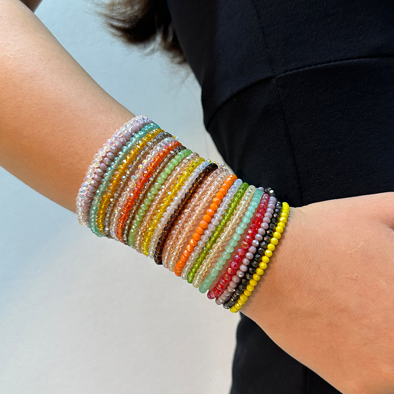 Casual Commute Round Artificial Crystal Knitting Women's Bracelets