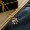 Simple Style Commute Cross Devil's Eye Stainless Steel Copper Plating Inlay Zircon 18k Gold Plated Pendant Necklace