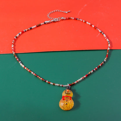 Cute Elk Glass Wholesale Pendant Necklace