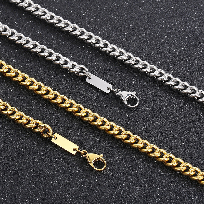 Simple Style Geometric Stainless Steel Bracelets Necklace