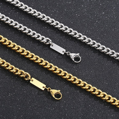 Simple Style Geometric Stainless Steel Bracelets Necklace