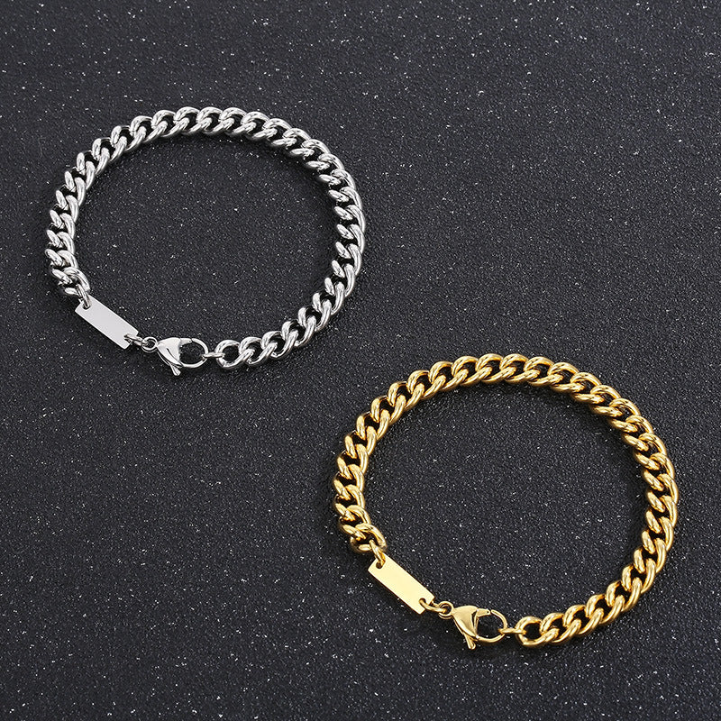 Simple Style Geometric Stainless Steel Bracelets Necklace