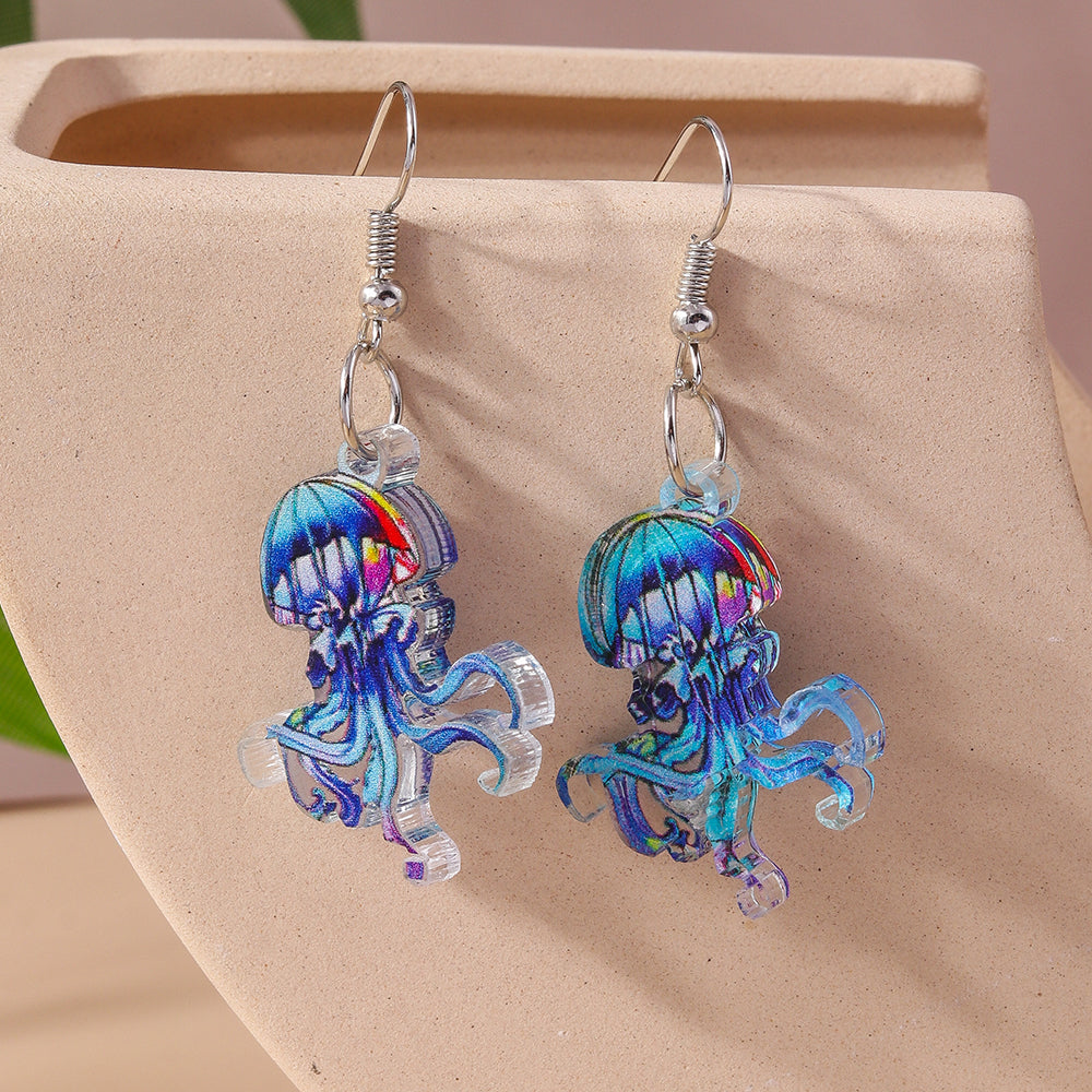 1 Pair Beach Octopus Zinc Alloy Drop Earrings