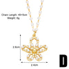 Elegant Simple Style Heart Shape Mermaid Copper Plating Inlay Zircon 18k Gold Plated Pendant Necklace