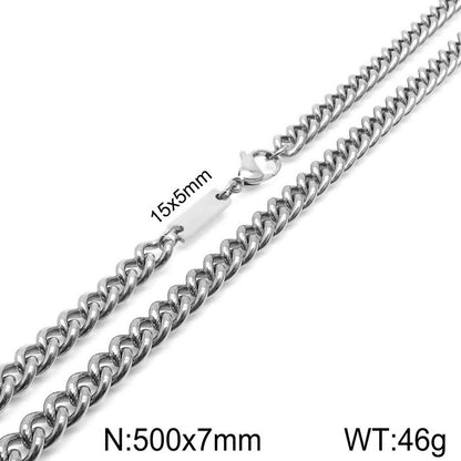 Simple Style Geometric Stainless Steel Bracelets Necklace