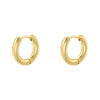 1 Pair Simple Style Round Plating Copper 18k Gold Plated Hoop Earrings