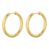 1 Pair Simple Style Round Plating Copper 18k Gold Plated Hoop Earrings