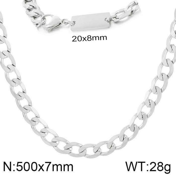 Simple Style Geometric Stainless Steel Bracelets Necklace