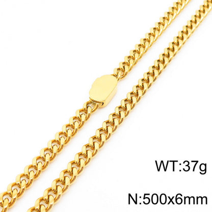 Simple Style Geometric Stainless Steel Plating Bracelets Necklace