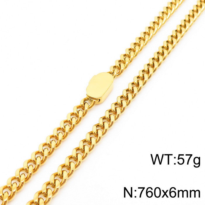 Simple Style Geometric Stainless Steel Plating Bracelets Necklace