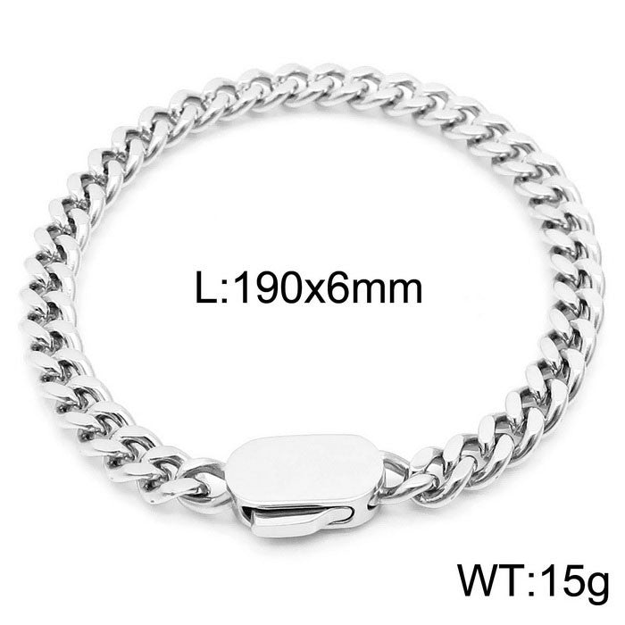 Simple Style Geometric Stainless Steel Plating Bracelets Necklace