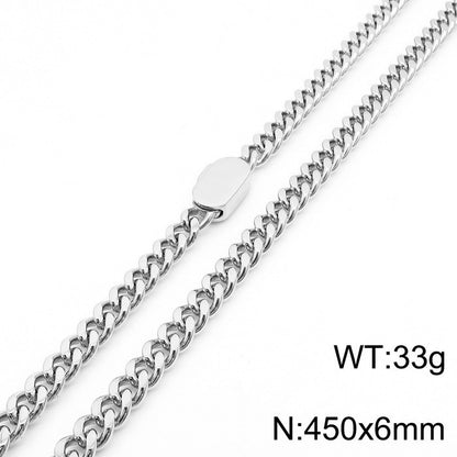 Simple Style Geometric Stainless Steel Plating Bracelets Necklace