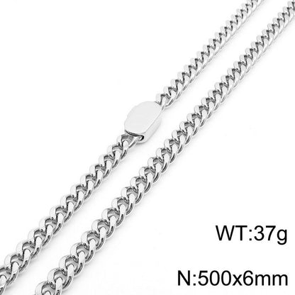 Simple Style Geometric Stainless Steel Plating Bracelets Necklace