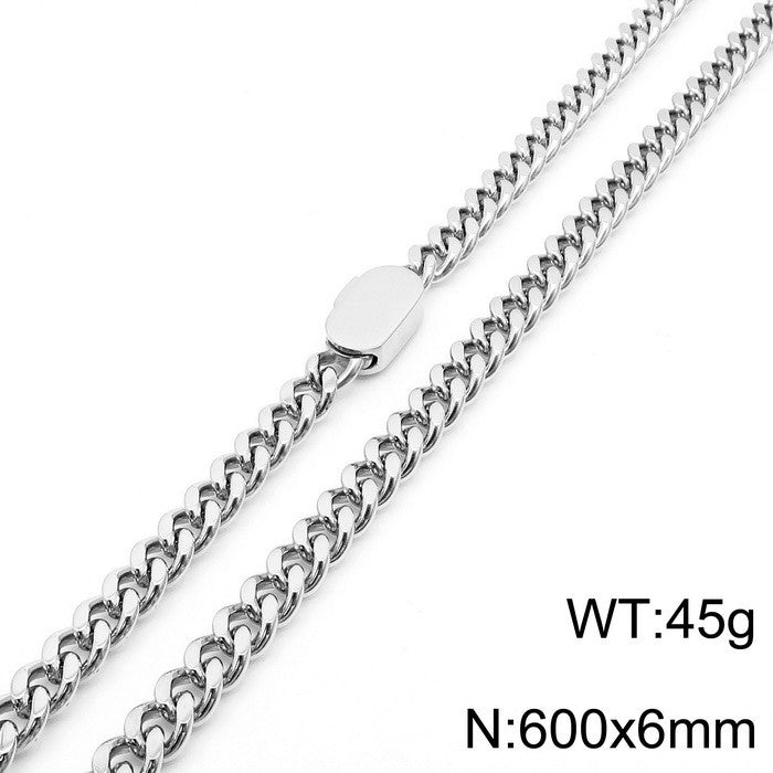 Simple Style Geometric Stainless Steel Plating Bracelets Necklace