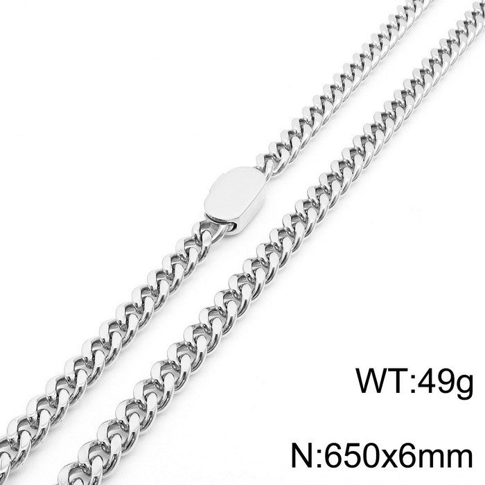 Simple Style Geometric Stainless Steel Plating Bracelets Necklace