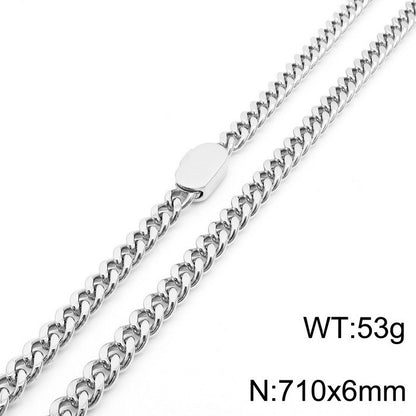 Simple Style Geometric Stainless Steel Plating Bracelets Necklace