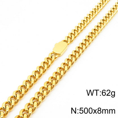 Simple Style Geometric Stainless Steel Plating Bracelets Necklace