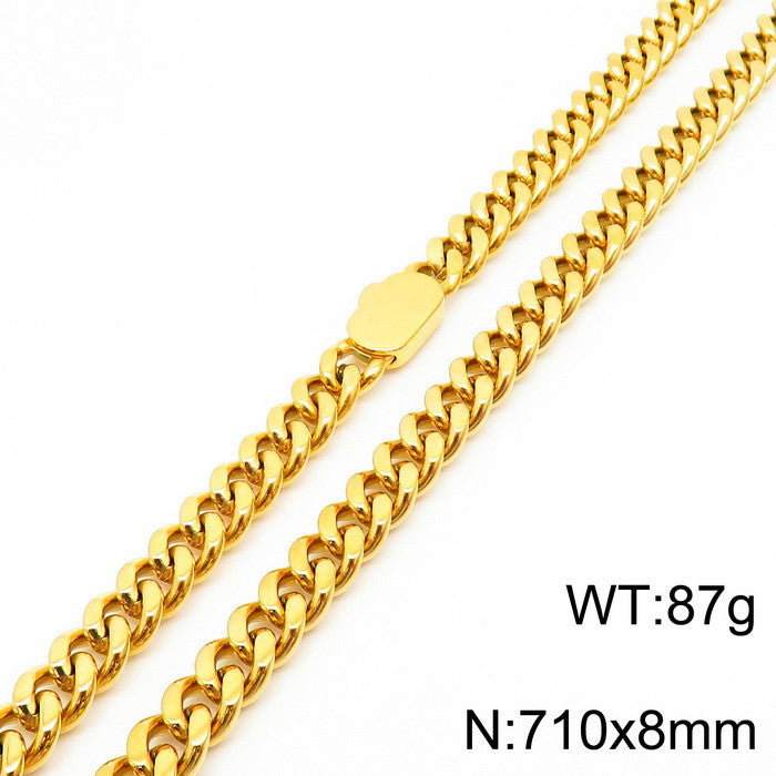 Simple Style Geometric Stainless Steel Plating Bracelets Necklace