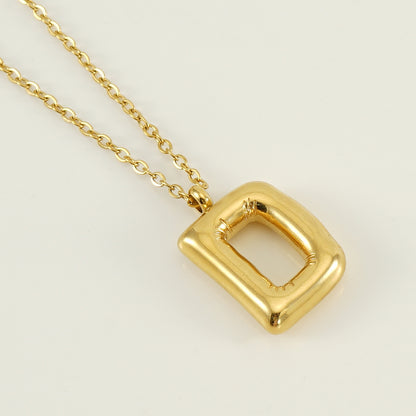 Casual Cute Letter Stainless Steel Plating Pendant Necklace