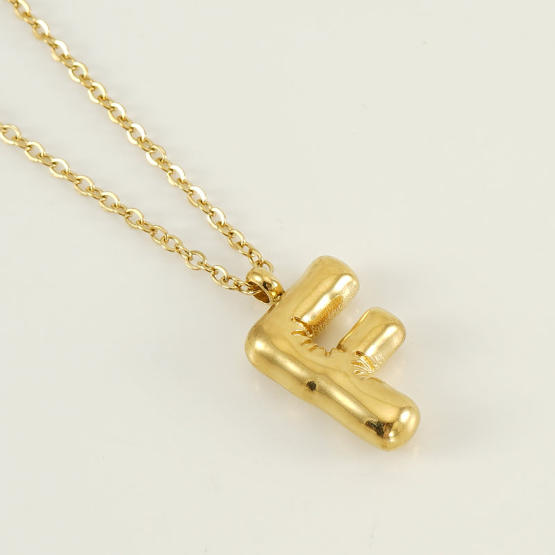 Casual Cute Letter Stainless Steel Plating Pendant Necklace