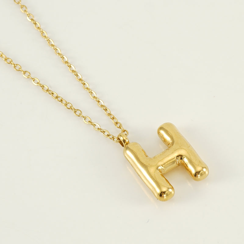 Casual Cute Letter Stainless Steel Plating Pendant Necklace