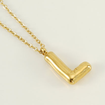 Casual Cute Letter Stainless Steel Plating Pendant Necklace