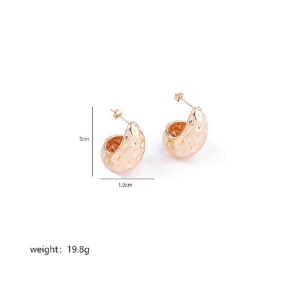 1 Pair Simple Style Classic Style Water Droplets Plating Copper 18k Gold Plated Ear Studs