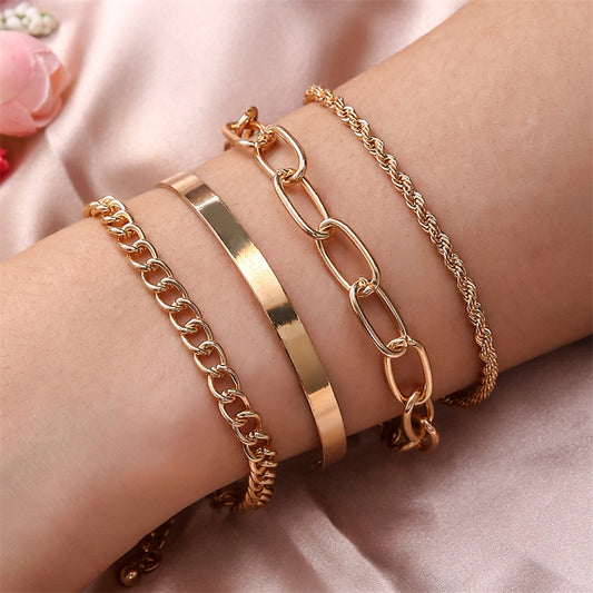 Casual Simple Style Classic Style Solid Color Alloy Plating Inlay Rhinestones Pearl Zircon 18k Gold Plated Silver Plated Women's Bangle