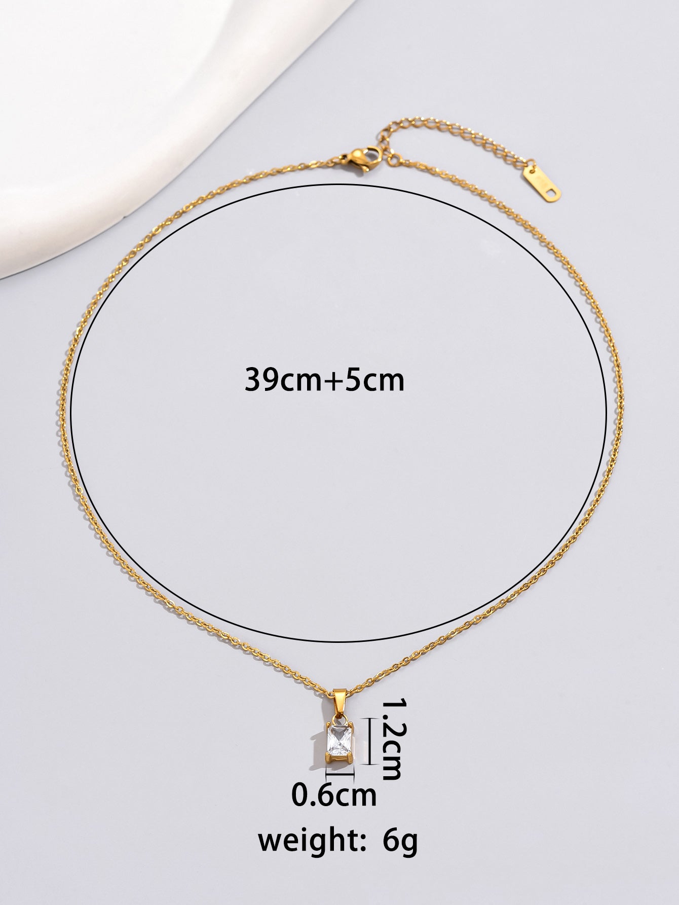 Ethnic Style Simple Style Oval Shell Titanium Steel Inlay Artificial Gemstones 18k Gold Plated Pendant Necklace