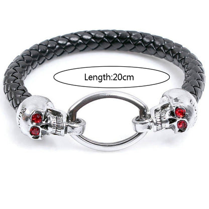 1 Piece Vintage Style Dragon Pu Leather Alloy Handmade Men's Bracelets