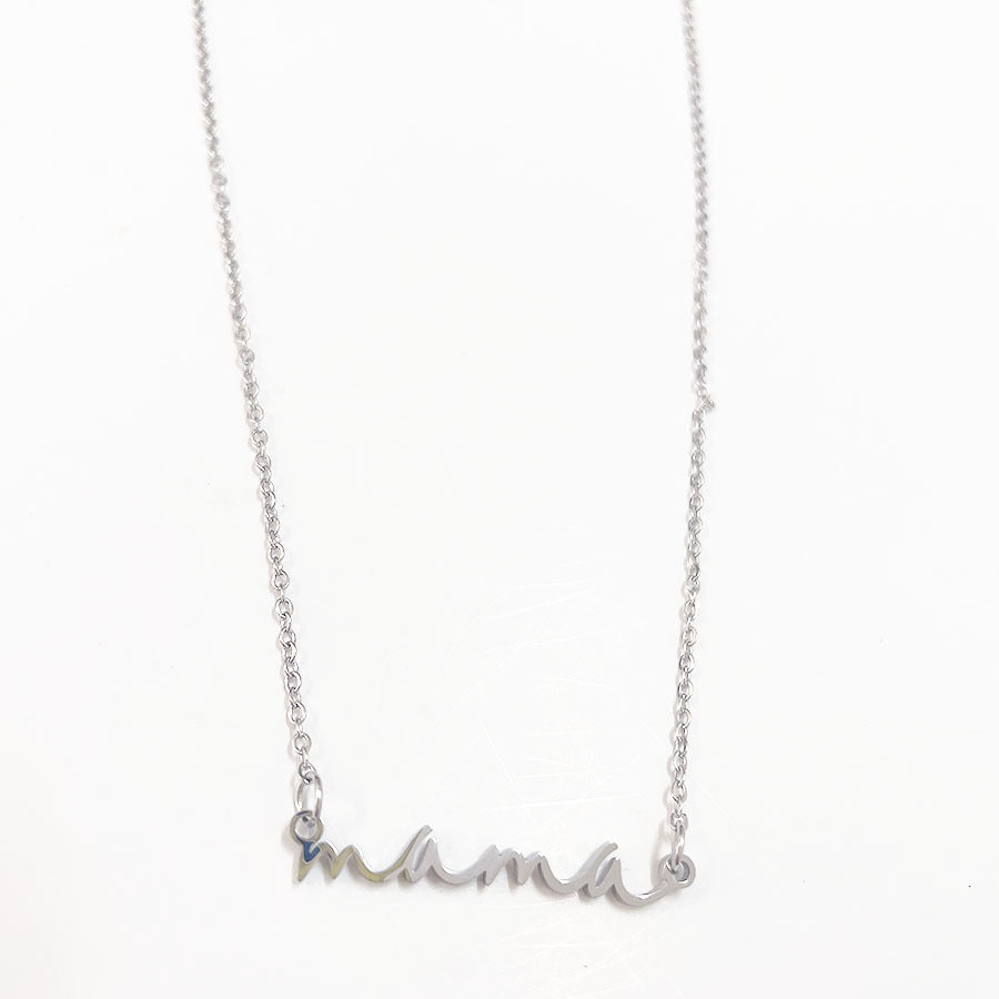 Simple Style Letter Stainless Steel Necklace