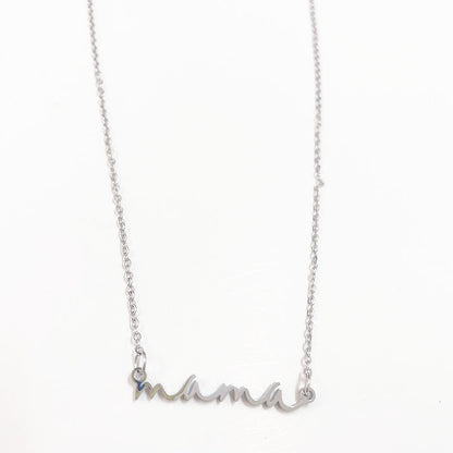 Simple Style Letter Stainless Steel Necklace