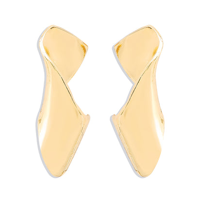 1 Pair Modern Style Simple Style Solid Color Alloy Drop Earrings