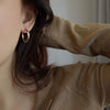 1 Pair Simple Style Circle Plating Copper Earrings