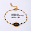 Elegant Vintage Style Cross Stainless Steel Stoving Varnish Plating Gold Plated Bracelets