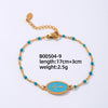 Elegant Vintage Style Cross Stainless Steel Stoving Varnish Plating Gold Plated Bracelets