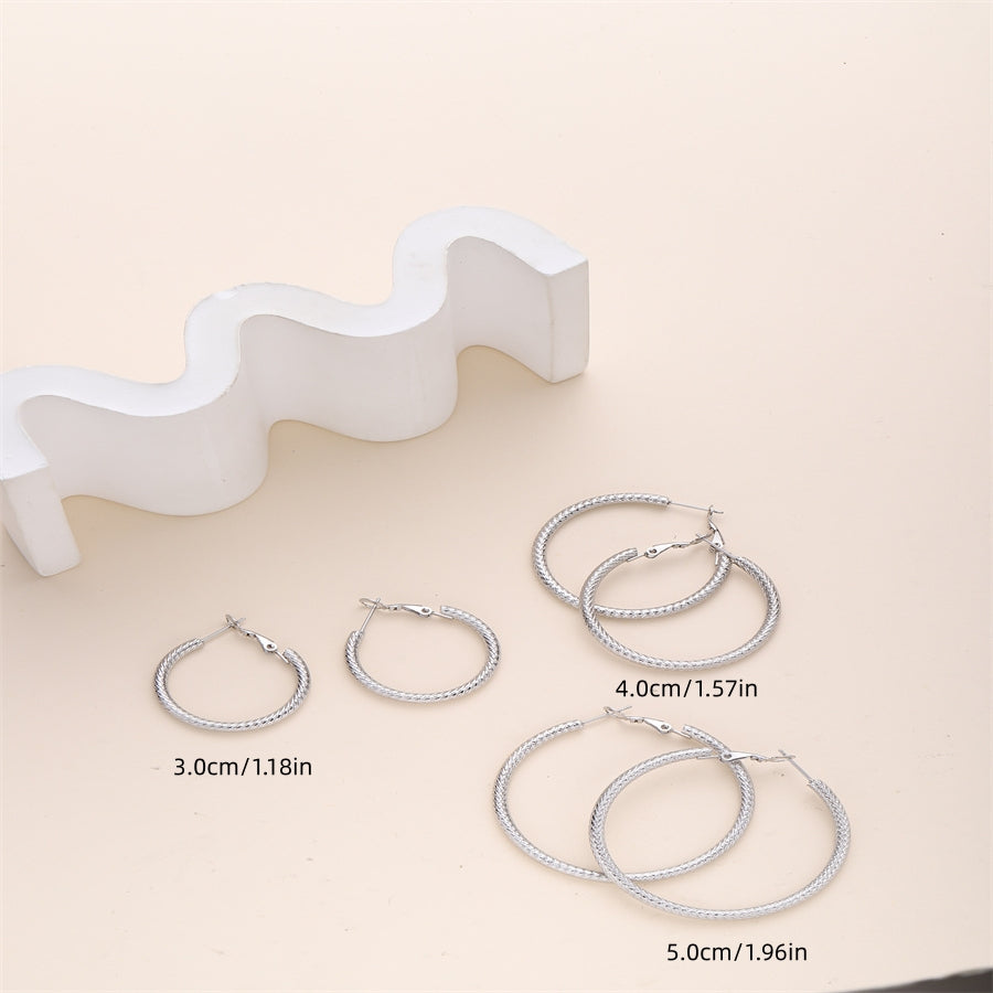 1 Piece Simple Style Solid Color Plating Stainless Steel 18k Gold Plated Earrings