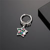 1 Piece Vintage Style Simple Style Classic Style Pentagram Cross Inlay Stainless Steel Zircon Drop Earrings