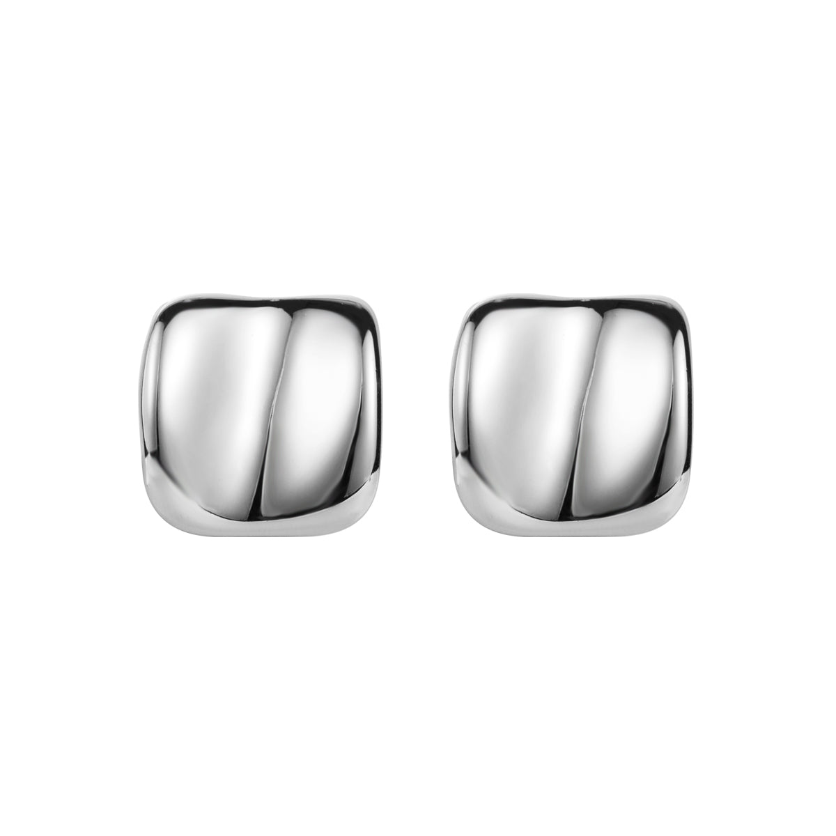 1 Pair Modern Style Simple Style Solid Color Stainless Steel Ear Studs
