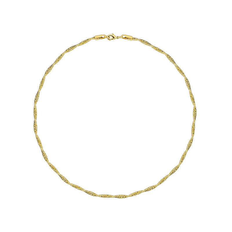 Casual Classic Style Solid Color Copper Plating 18k Gold Plated Necklace